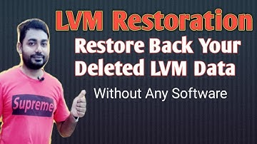 Recover Deleted LVM in Linux | Restore Deleted LVM Data | LVM Restore | LVM |Tech Topic