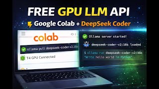 Run DeepSeek Coder 16B FREE on Google Colab | Step-by-Step LLM API Setup|#googlecolab #deepseekcoder