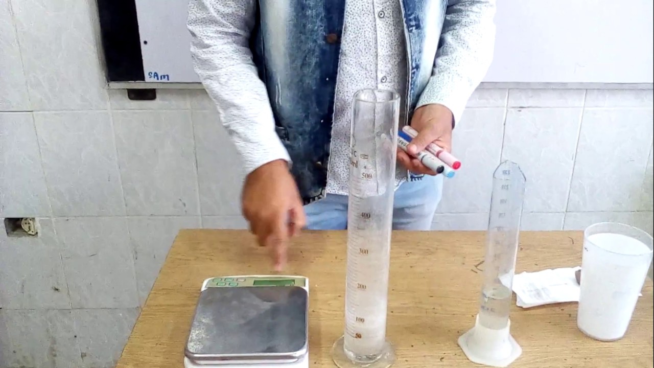 ايجاد كثافة جسم صلب غير منتظم الشكل ( استكشافى )