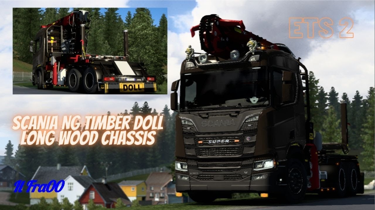 [V. 1.45] Euro Truck Simulator 2 - SCANIA NG Timber Doll Long Wood ...