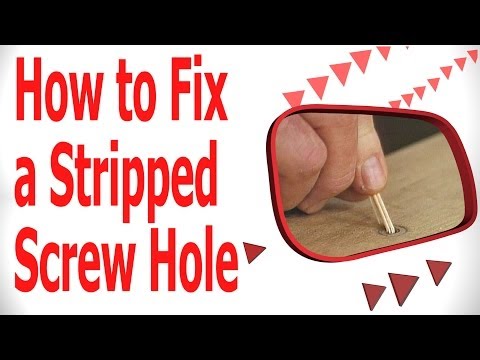 How to Fix a Stripped Screw-hole