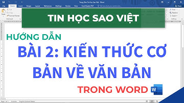 Bài 02 - Hướng Dẫn Kiến Thức, Kỹ Năng Cơ Bản Trước Khi Soạn Thảo Văn Bản Trong Word