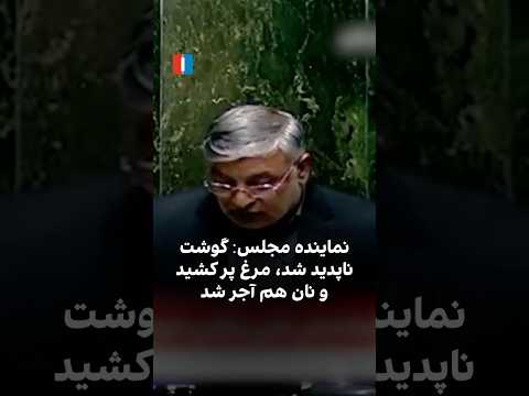 نماینده مجلس گوشت ناپدید شد مرغ پر کشید و نان هم آجر شد