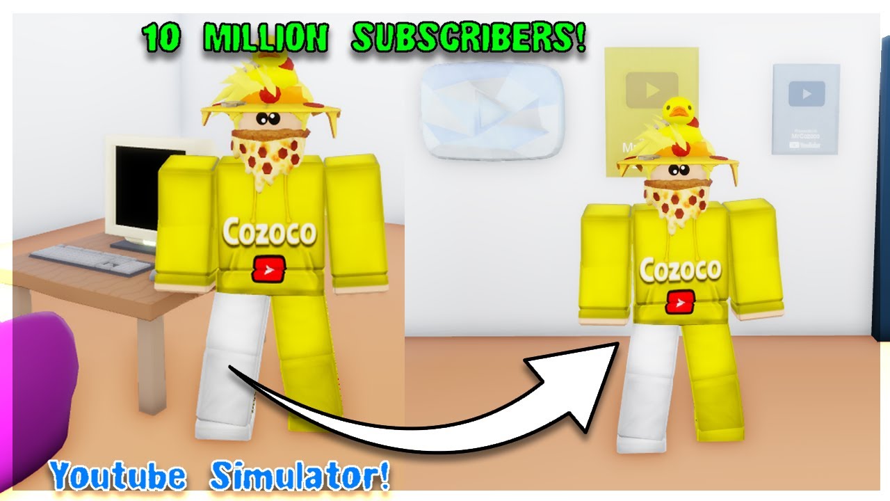 10 Million Subscribers! Diamond Play Button! - Youtube Simulator Roblox