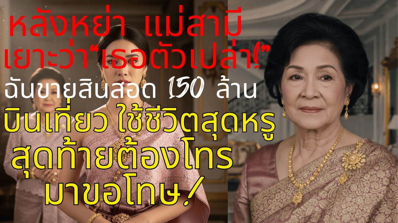 🔥 หลังหย่า แม่สามีเย้ย "เธอตัวเปล่า!" สะใจ! ขายสินสอด 150 ล้าน บินเที่ยวจนอดีตแม่สามีคลานมาขอโทษ! 💸