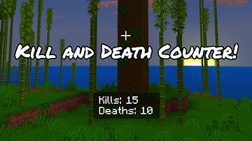 How to Make a Kill and Death Counter! / Minecraft Bedrock Command Block Tutorial
