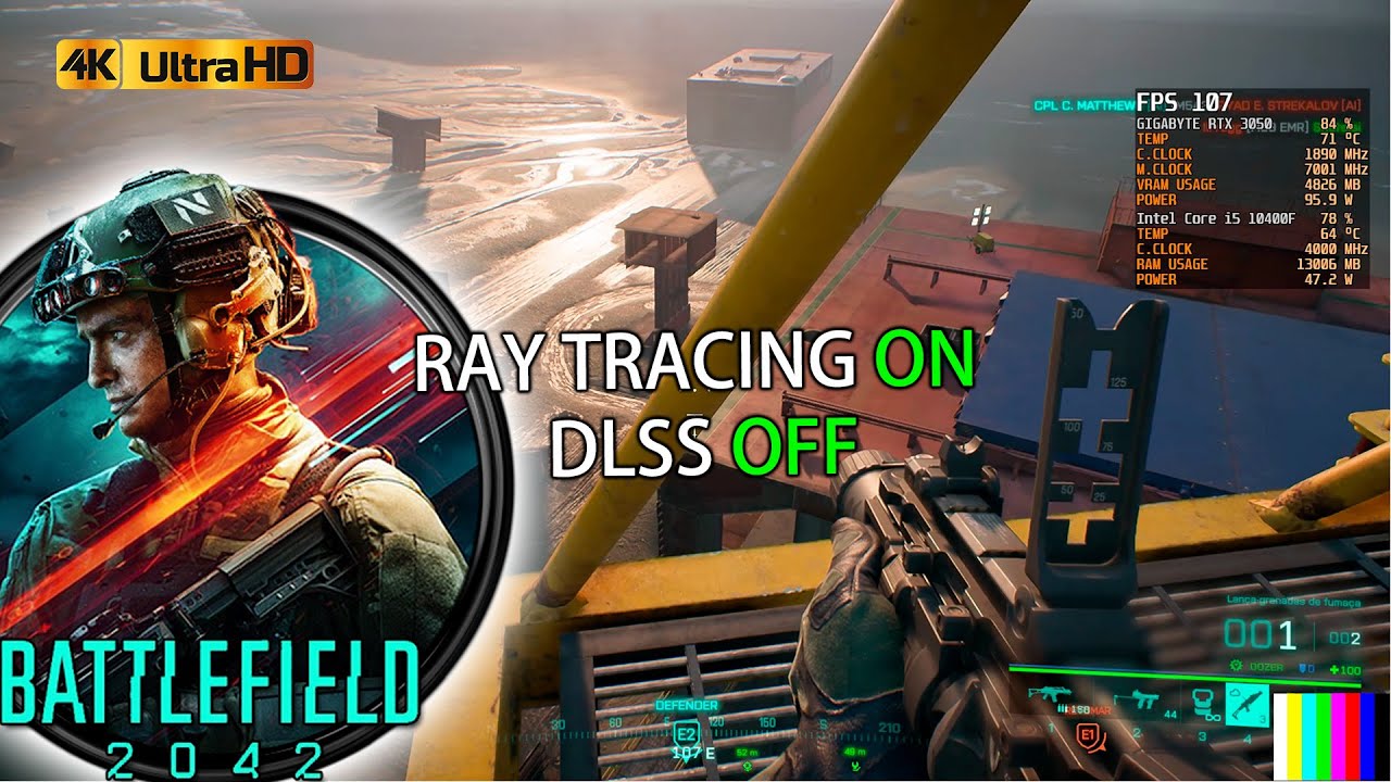 Gameplay Battlefield 2042 em (2023) Ray Tracing ligado e DLSS desligado ...