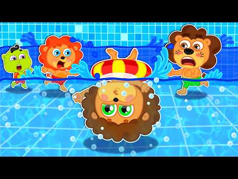 Маша и Леопольд. Вверх ногами в бассейне - Мультик для детей - Lion Family на русском