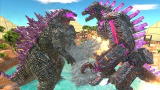 Godzilla X Kong VS Shin Mechagodzilla!  Animal Revolt Battle Simulator