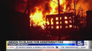 Investigators: Birmingham apartment fire the result of arson