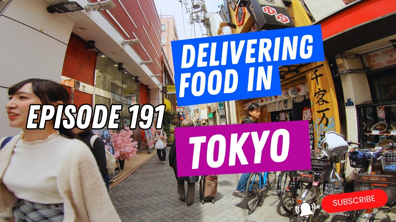 Exploring New Tokyo Areas: Komagome to Nezu Deliveries 🚴♂️ TOKYO FOOD DELIVERY RIDE ALONG EP.191