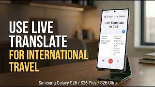 How to Use Live Translate for International Travel on Samsung Galaxy S26, S26 Plus, S26 Ultra