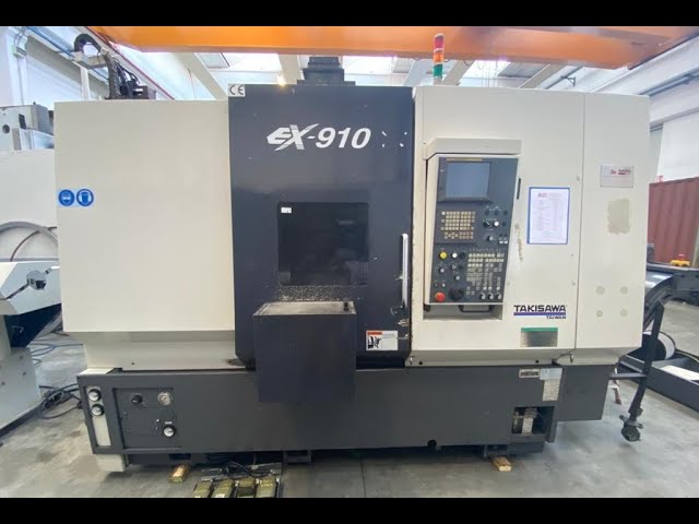 TAKISAWA Taiwan mod. EX 910 - TORNIO CNC - YouTube