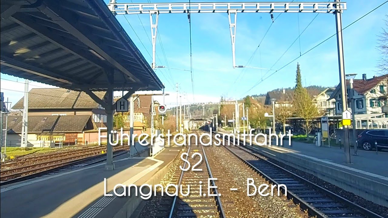 Cab ride on the S2 from Langnau i.E. to Bern in a BLS RABe 528.