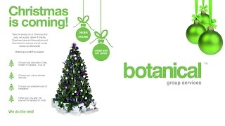 Botanical Christmas Tree Installation At Brickweb