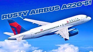 Rusting Airbus A220's! #avgeek #aviation #airbus