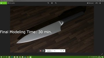 Kitchen Knife Speed Modeling In Blender