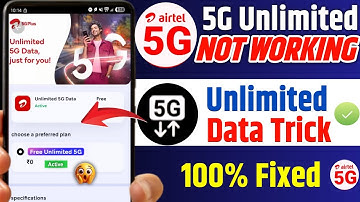 Airtel 5G Unlimited Data Not Working 2025 | Airtel Unlimited 5G Data Issue Fix🔥 100%