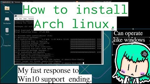 How to install Arch linux 2/2 #Linux #OSS #technology