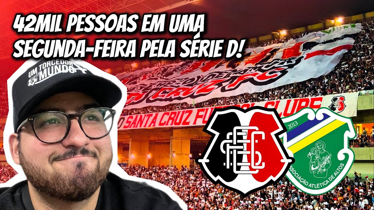 A TORCIDA DO SANTA É UM FENÔMENO! / Santa Cruz 1x1 Altos