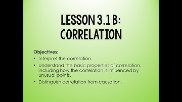 3.1 B Correlation