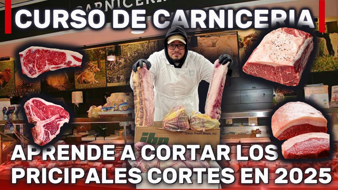 Curso Completo de Carnicería 2025: Aprende a Cortar Carne como un Profesional