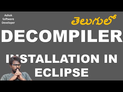 How to install De-compiler in Eclipse Explained in Telugu