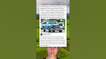 In 1983, Shelby and Chrysler built a one-off Dodge Ram prototype packing a 360 V8 with W-2 heads