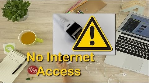 How to Fix No internet acess or Yellow Triangle Problem easily