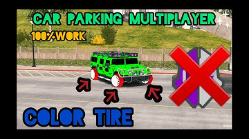 🔴HOW TO COLOR ALL WHEEL TIRE IN CAR PARKING MULTIPLAYER |CPM| EASY