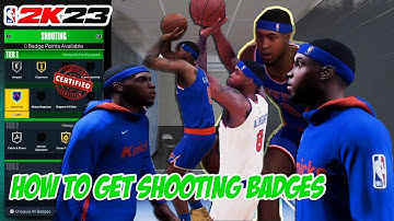 NBA 2K23 How To Get HOF Shooting Badges FASTEST WAY TO GET SHOOTING BADGES!