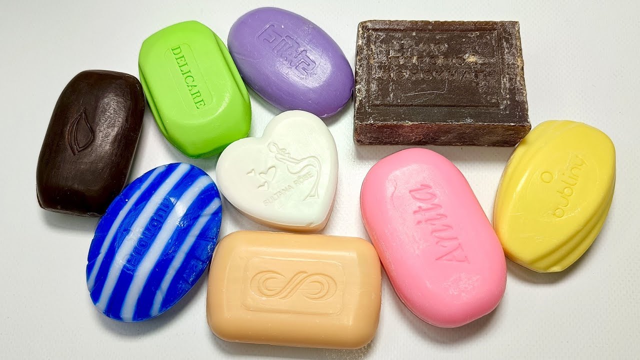 Cutting dry soap 🧼 Satisfying ASMR video 💤  Резка сухого мыла. Video for sleep