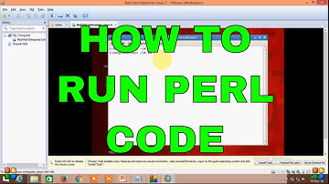 How to run Perl code in REDHAT