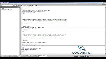 Base SAS Programming - Lesson 2 - SPSS to SAS