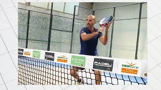 The Peter Gade badminton padel trickshot with 'the unknown padel player'