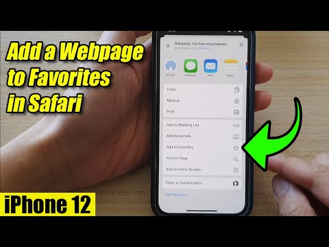 iPhone 12: How to Add a Webpage to Favorites in Safari