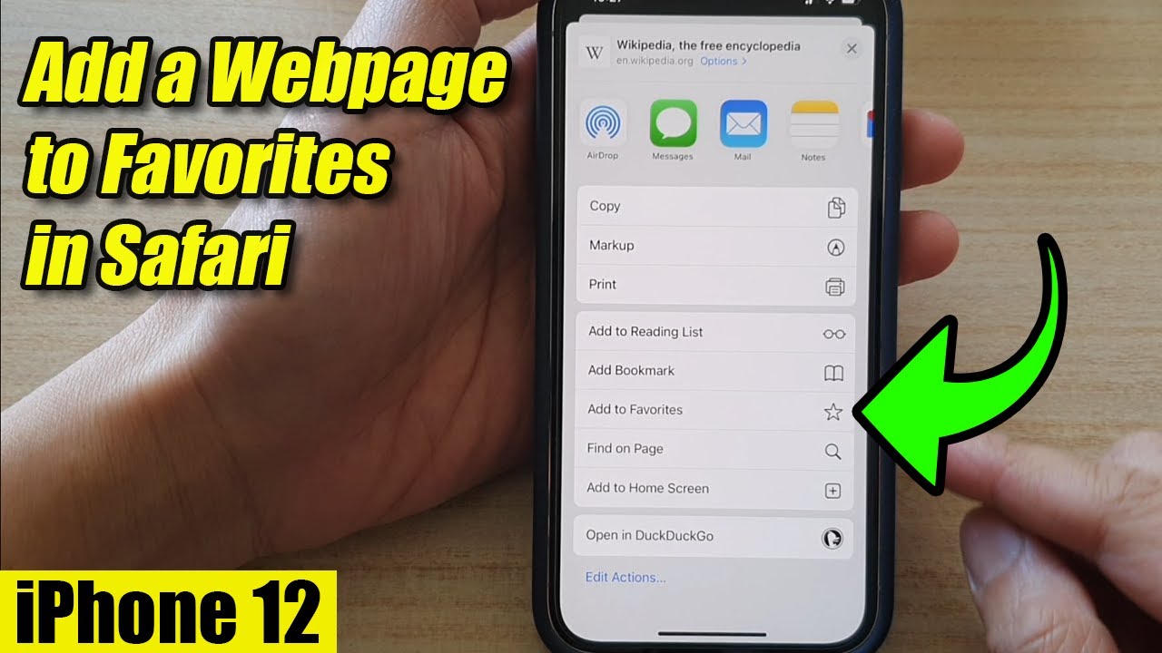 Add to favorites. Как добавить в закладки Safari iphone.