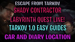 Famous Shady Contractor Quest Guide Tarkov 1.0 - Knossos Manager Diary Location EASY GROUND ZERO! 🗺️💥 Net Worth