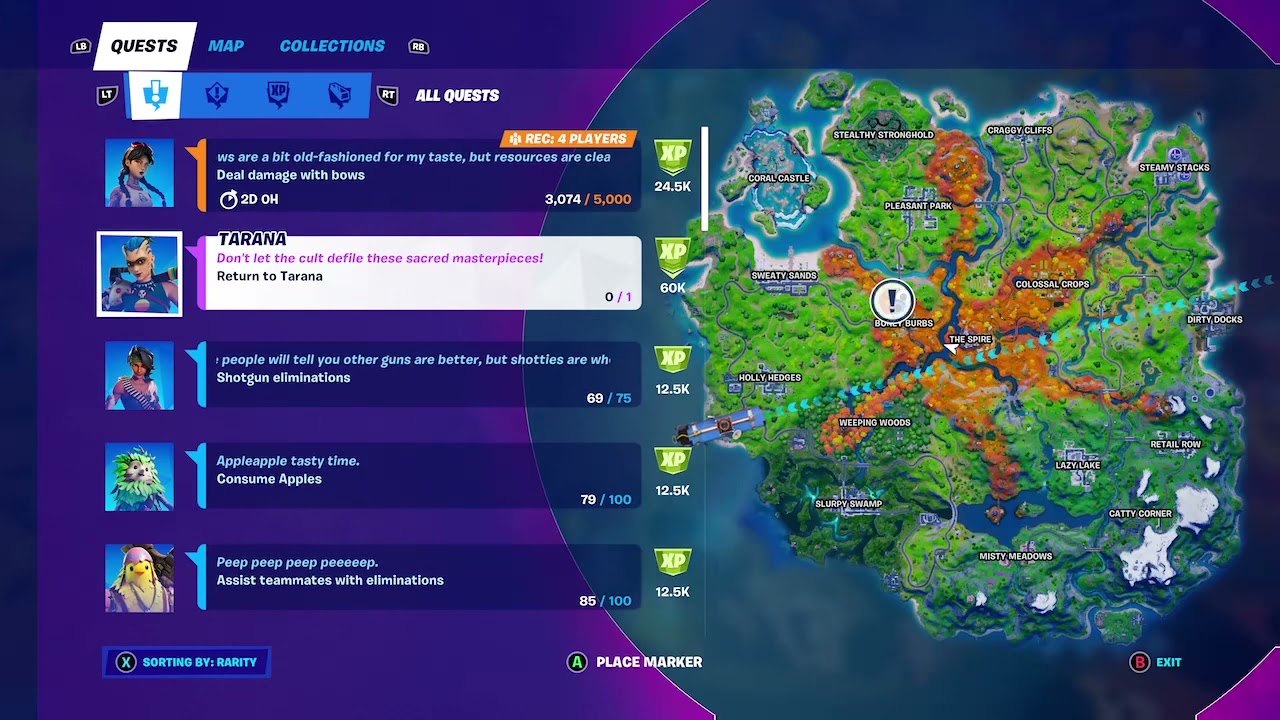 Return to Tarana and find the thief epic challenge quest Fortnite Battle Royale Chapter 2 Season 6