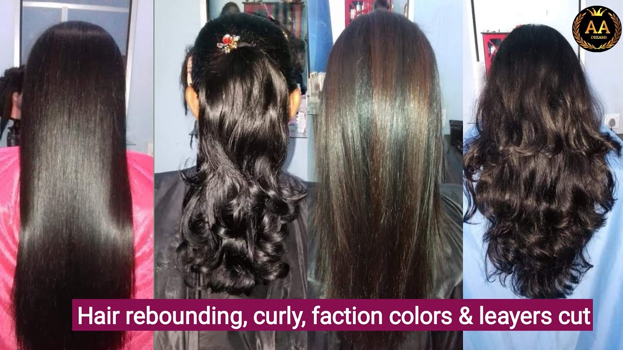 hair style girls | Hair Rebounding, Curly, Faction colors, Leayers cut |  Sri lanka#AADREAMS #haircol - YouTube