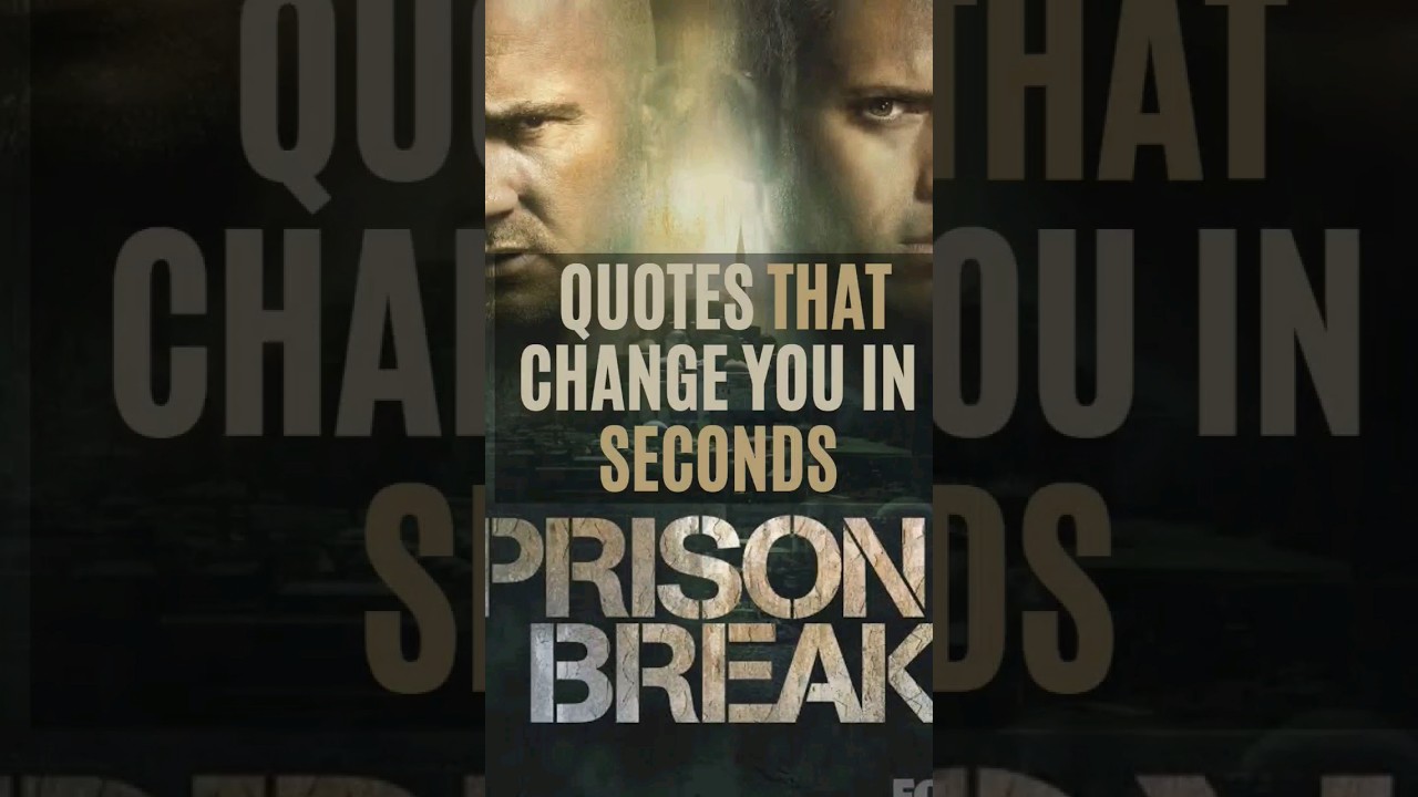 Break free in seconds | prison break 