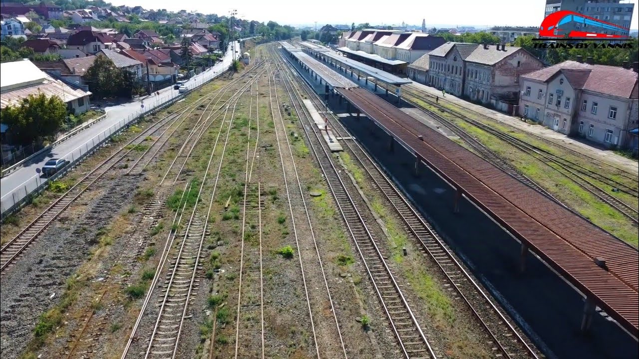 Stadiul Lucrarilor & Trenuri in Gara Oradea/Lucrari de Electrificare - 24 Septembrie 2024 [DRONE]🚁🚧👷