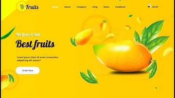 (Final Part) how to create Fruits | Juice website with HTML & CSS