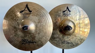 Zildjian 14” A Custom Hi Hats w/ Projection Hi Hat Bottom - 1040/1356g Resimi