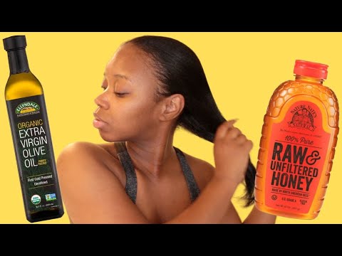 How To Fix Dry Damaged Hair Using Honey & Olive Oil Pre-Poo