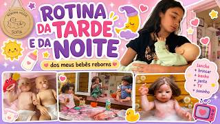 Rotina da tarde e da noite😴/ dos meus bebês reborns