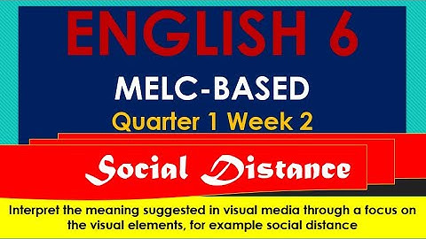 VISUAL ELEMENT- SOCIAL DISTANCE  (Self-Learning Video Lesson)