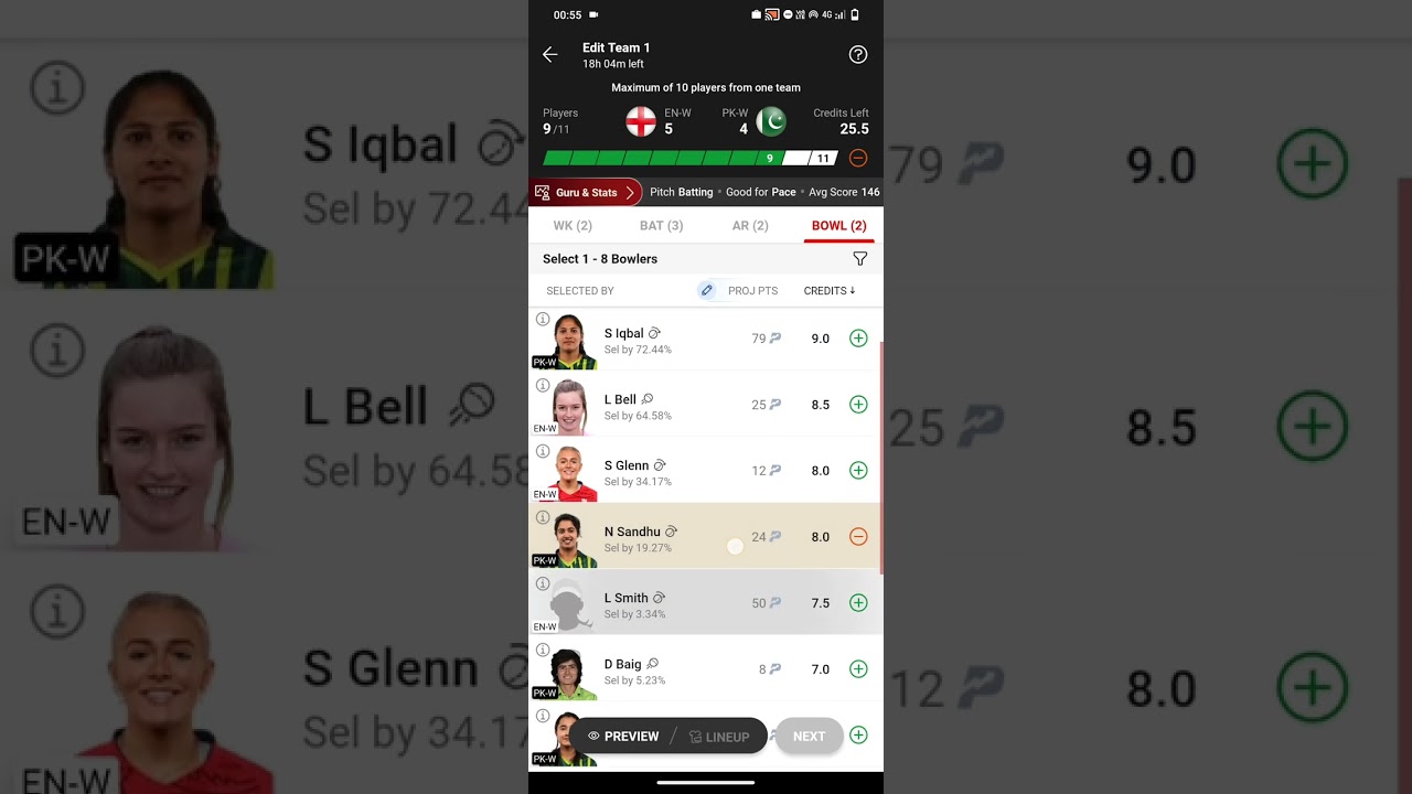 Eng w vs pak w 1t20i | dream11 team |