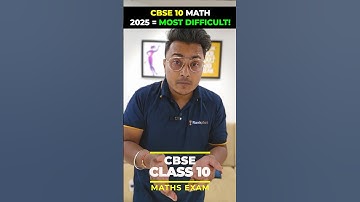 Kya CBSE 10 Maths Ka Paper Sabse Difficult Hoga? #class10boards #class10maths #abhisheksir #shorts