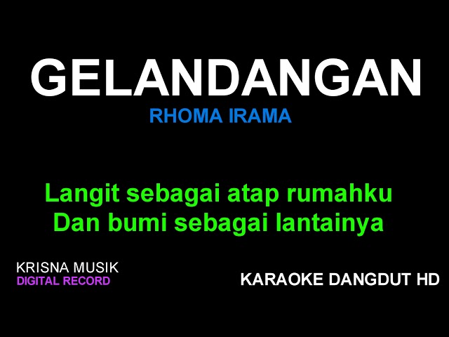 GELANDANGAN KARAOKE DANGDUT KOPLO HD AUDIO class=